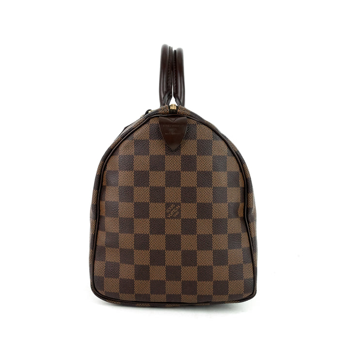 speedy 30 damier ebene canvas bag