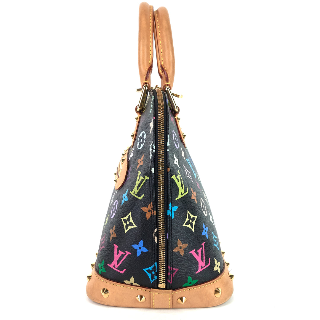 alma pm monogram multicolore canvas bag
