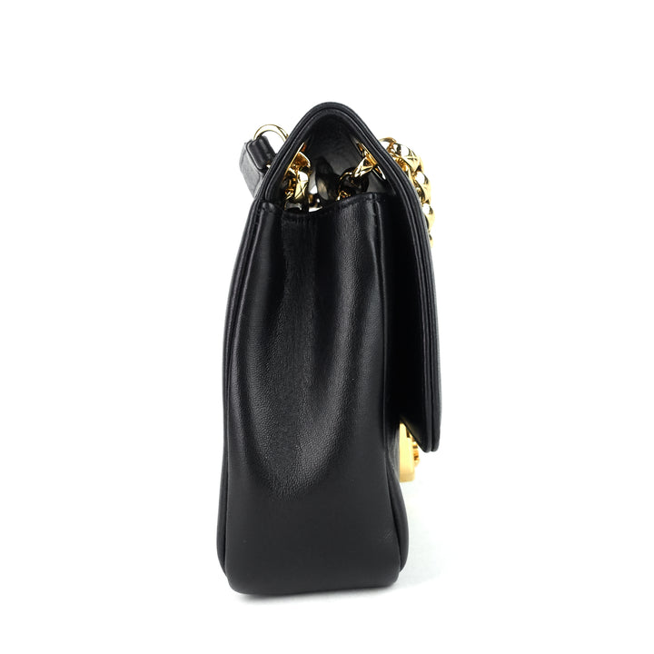 chic with me large lambskin leather bag