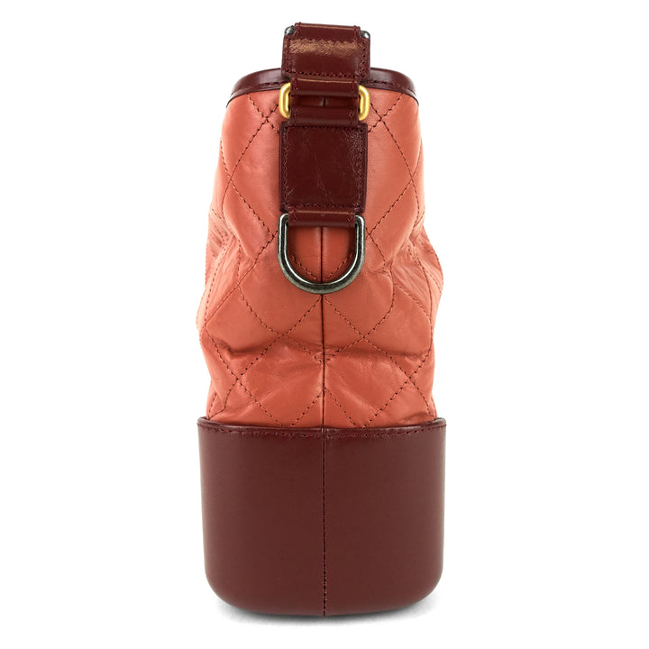 gabrielle aged calf leather hobo bag