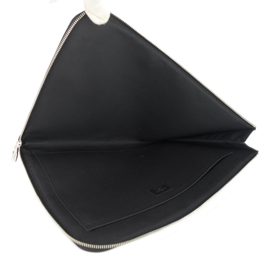 pochette jour gm zip around damier graphite canvas bag