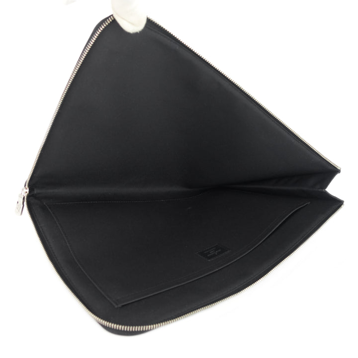 pochette jour gm zip around damier graphite canvas bag
