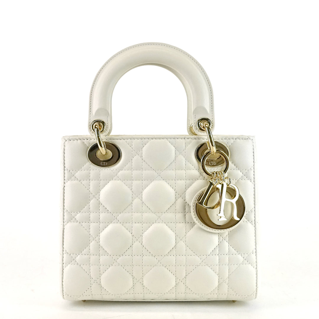 my abcdior cannage lambskin leather handbag