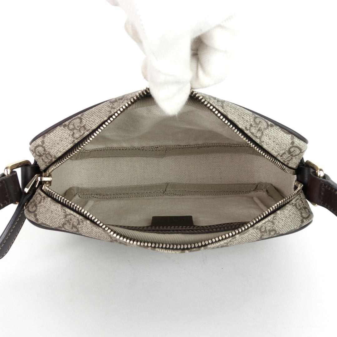 front zip gg supreme canvas camera bag