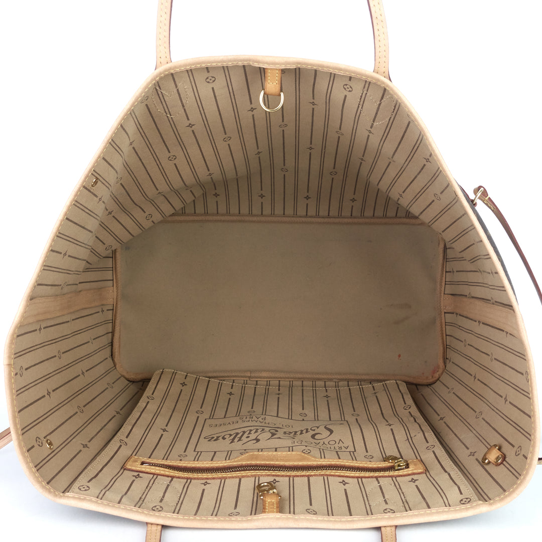 neverfull gm monogram canvas tote bag