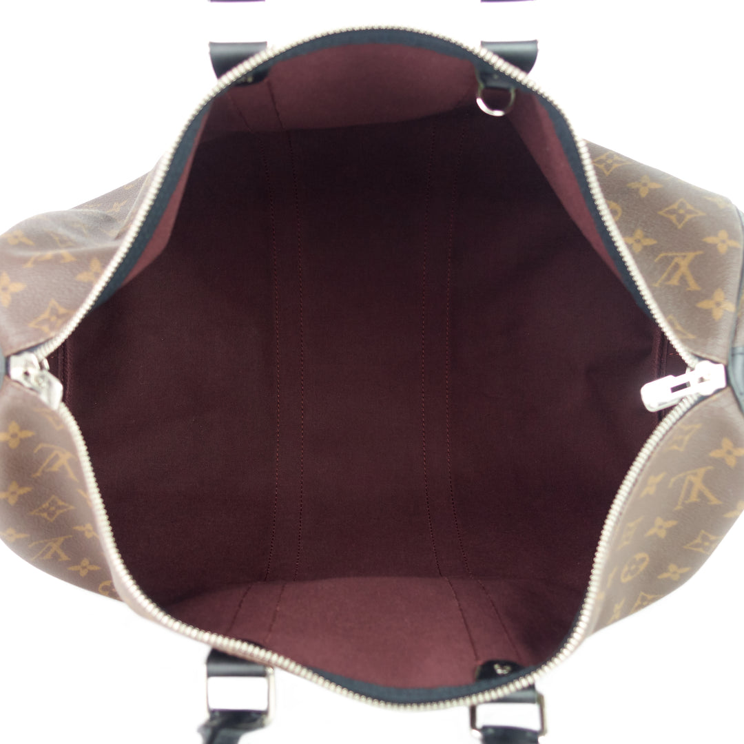 keepall 45 bandoulière macassar monogram canvas bag