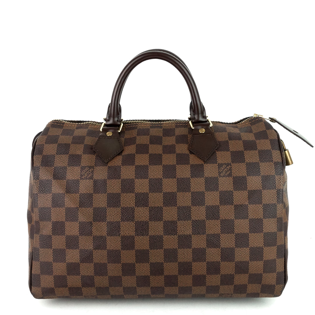 speedy 30 damier ebene canvas bag