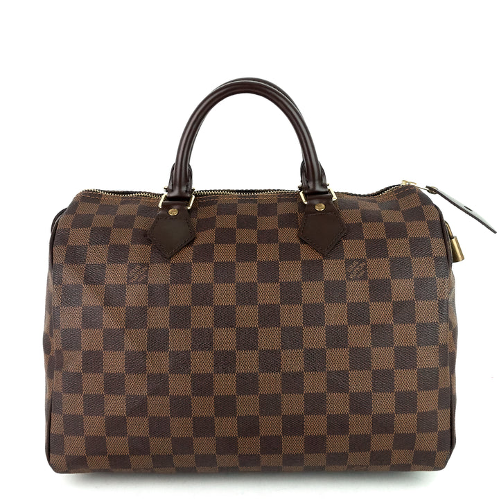 speedy 30 damier ebene canvas bag