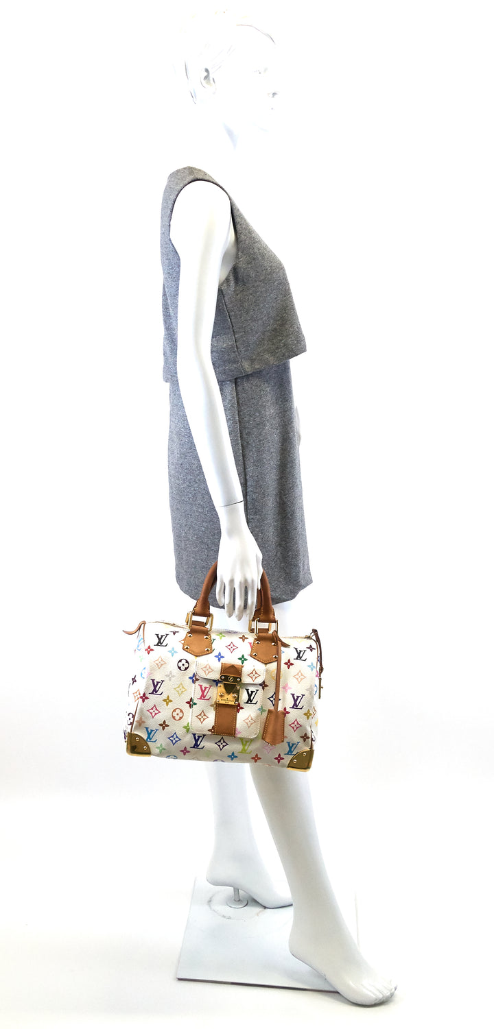 speedy 30 monogram multicolore canvas bag