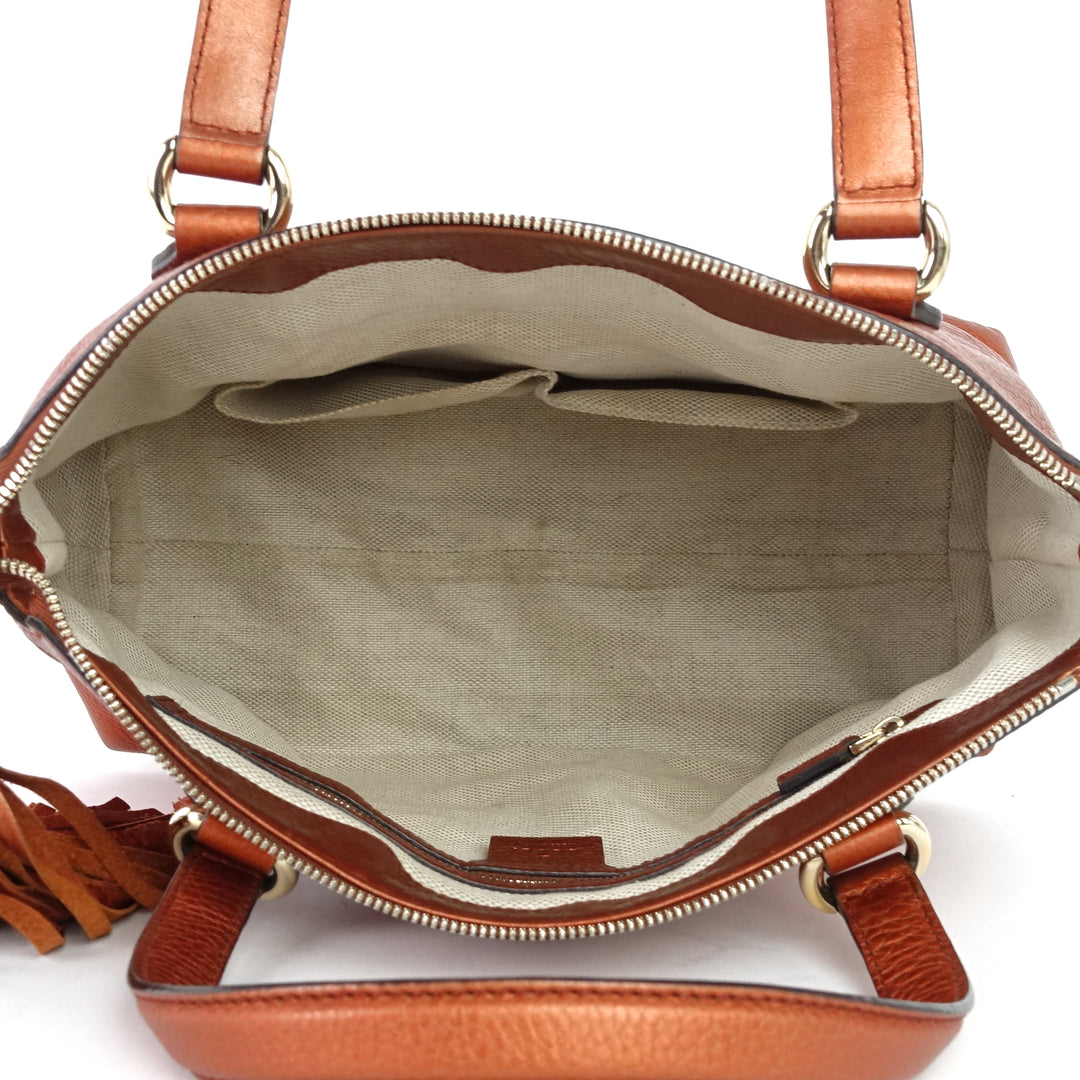 soho convertible top handle small leather bag