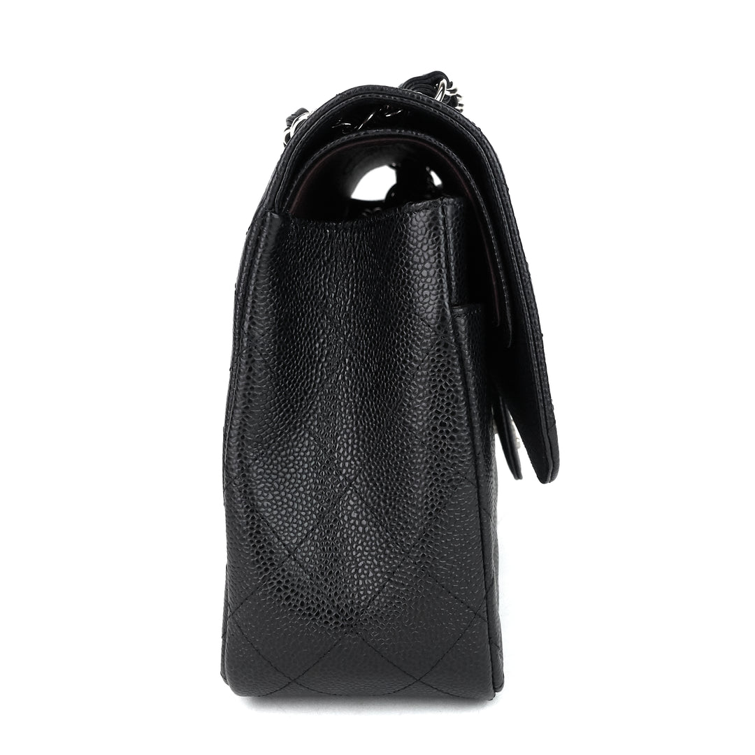classic double flap caviar leather jumbo bag