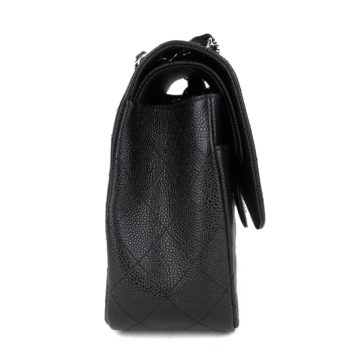 classic double flap caviar leather jumbo bag