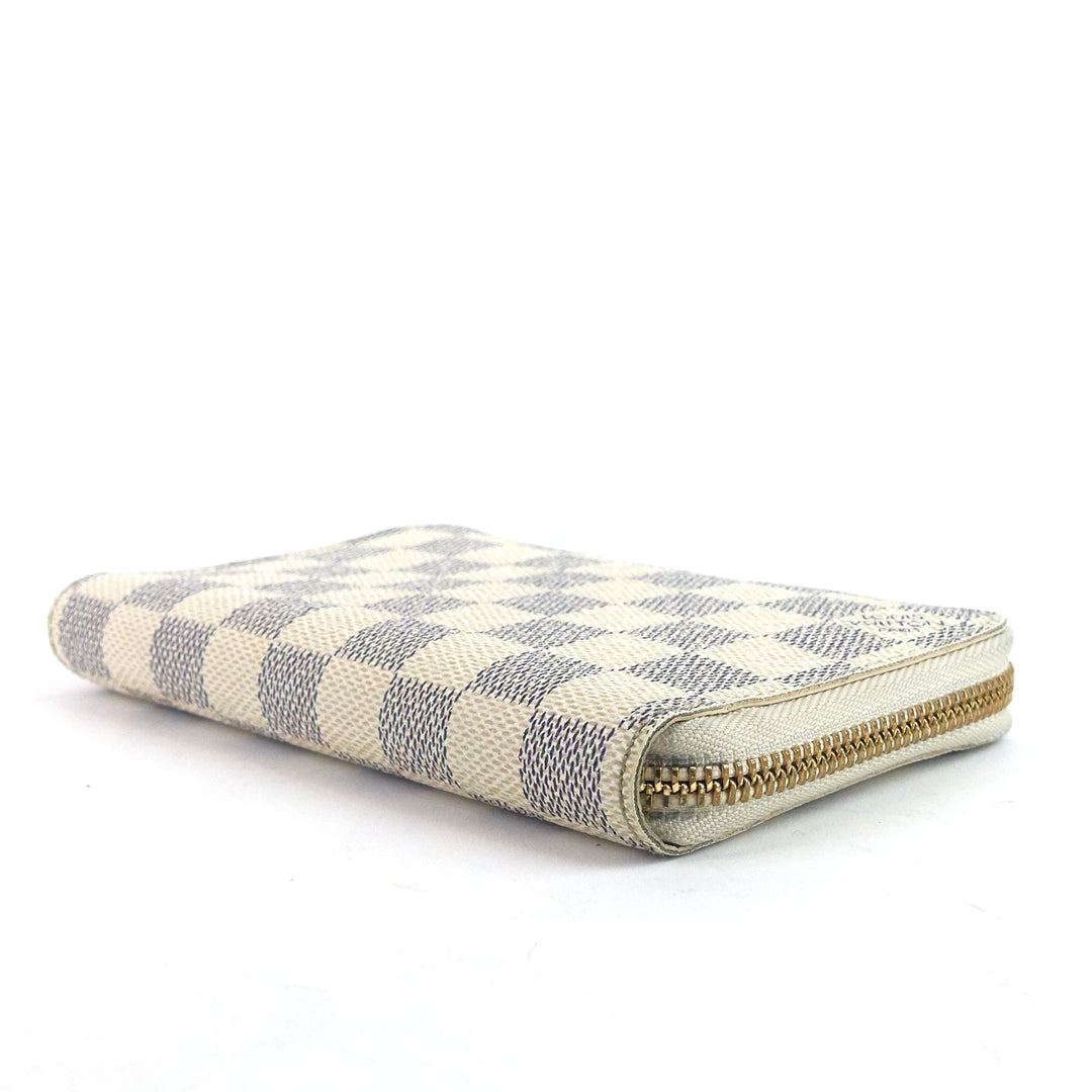 zippy compact damier azur canvas wallet