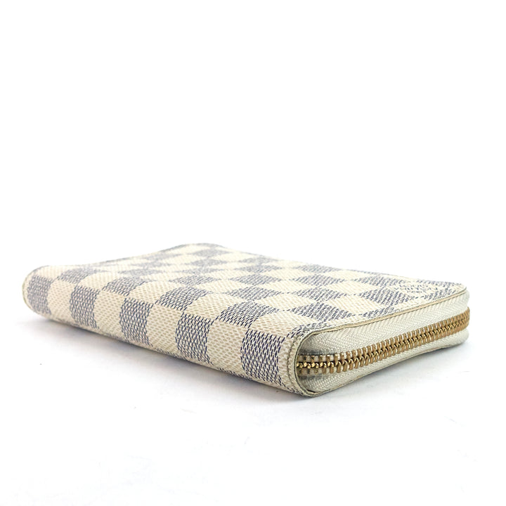 zippy compact damier azur canvas wallet