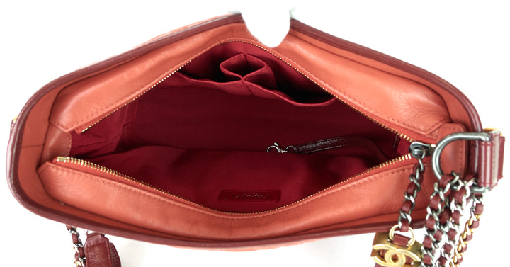 gabrielle aged calf leather hobo bag