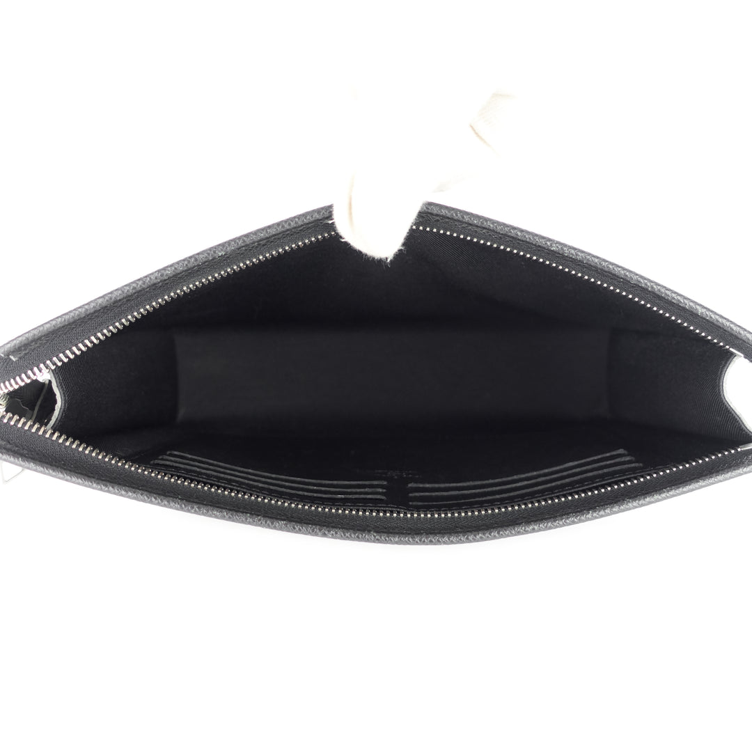 voyage mm taiga leather pochette bag
