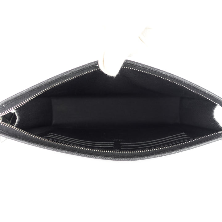 voyage mm taiga leather pochette bag