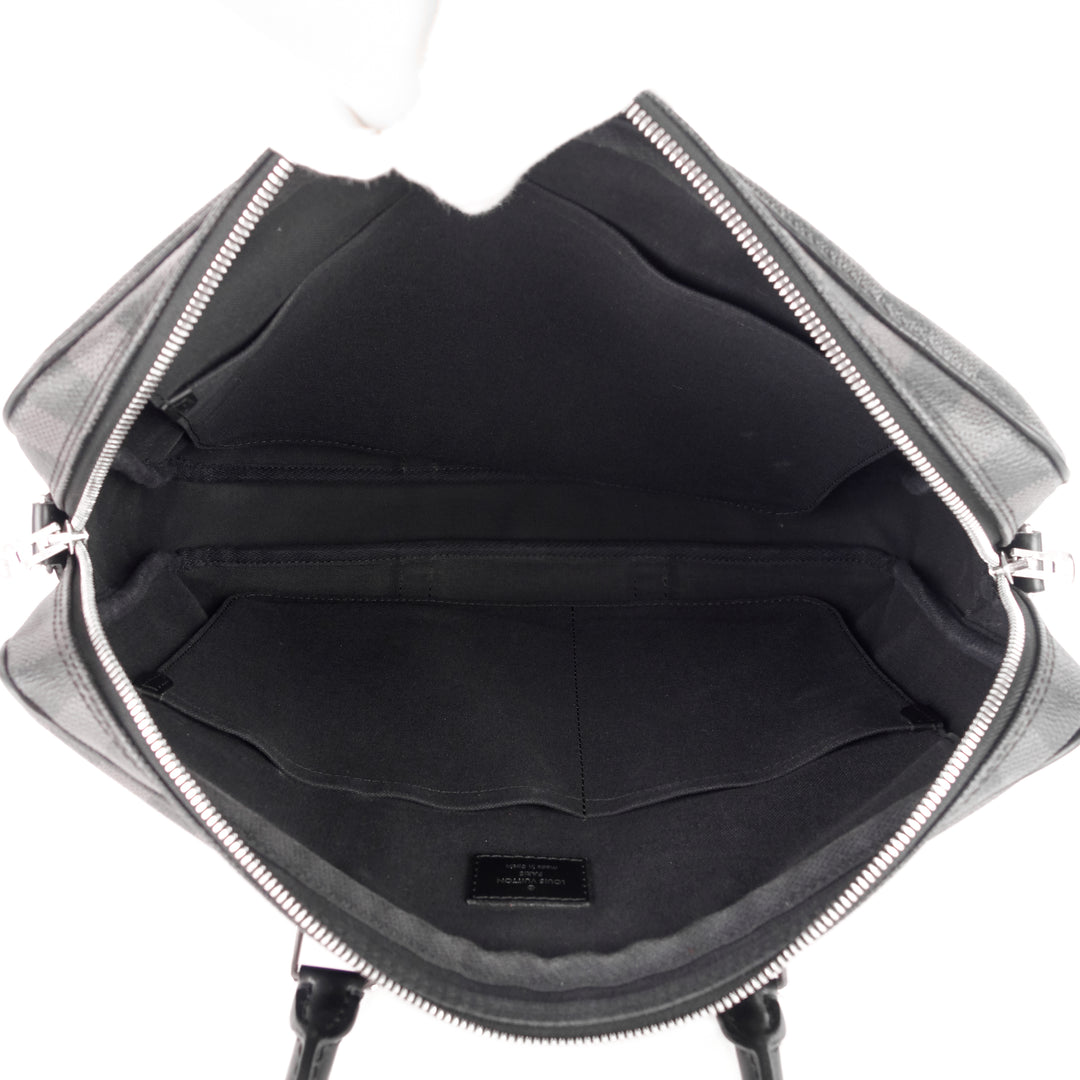 porte-documents voyage pm damier graphite canvas briefcase bag