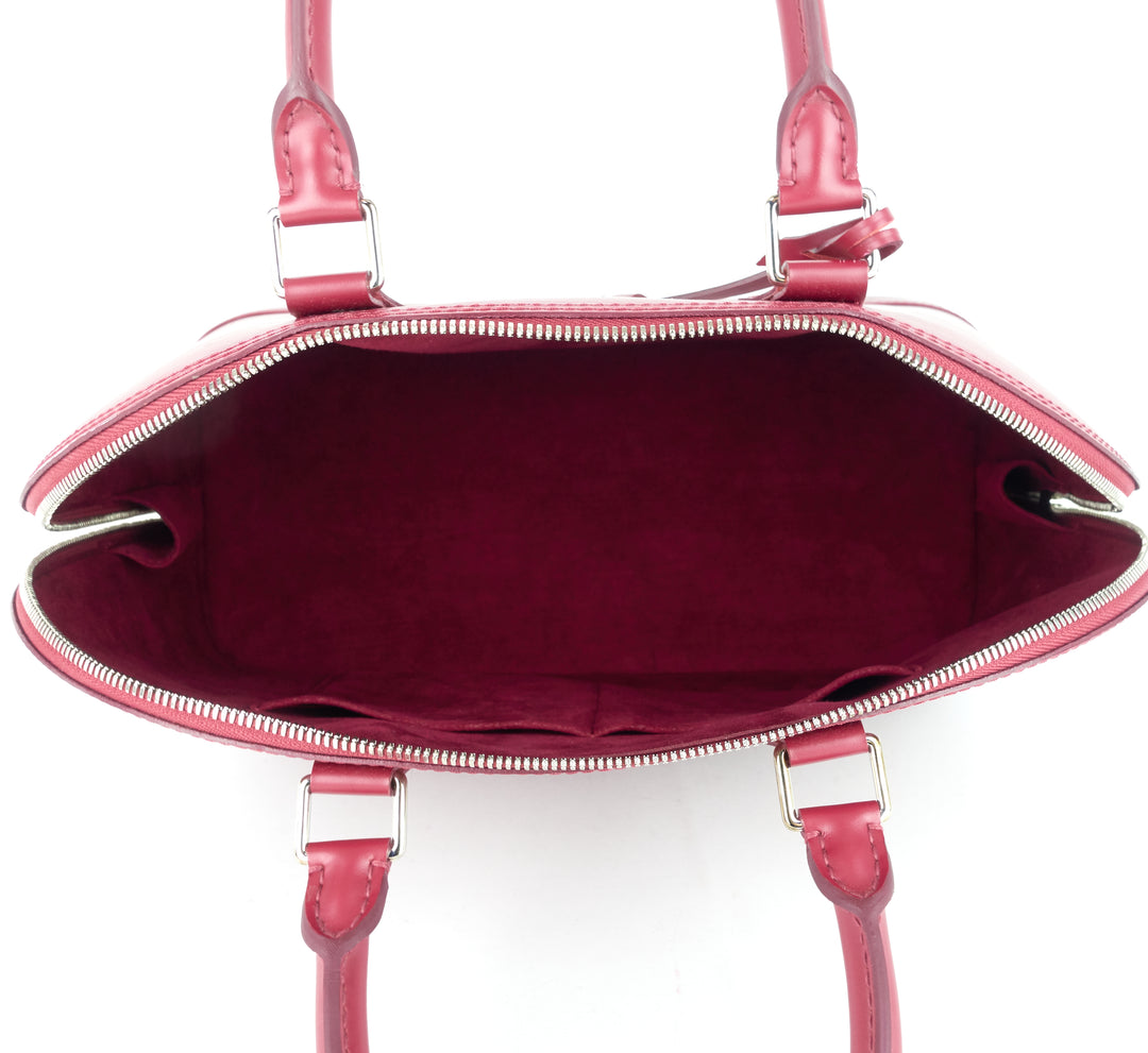 alma gm fuchsia epi leather bag