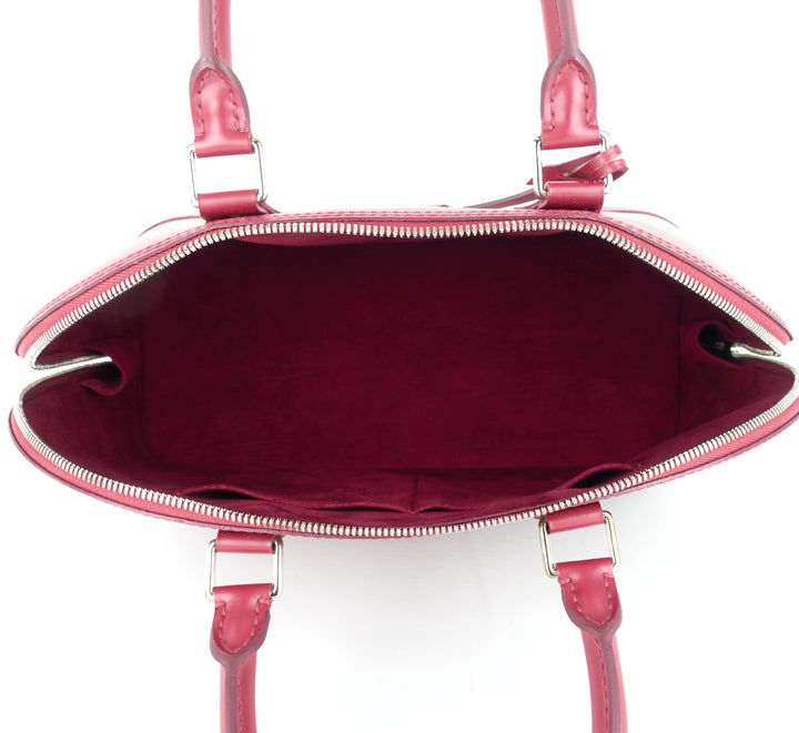 alma gm fuchsia epi leather bag