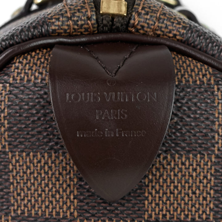 speedy 30 damier ebene canvas bag