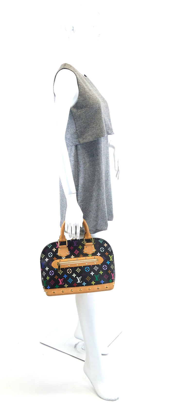 alma pm monogram multicolore canvas bag