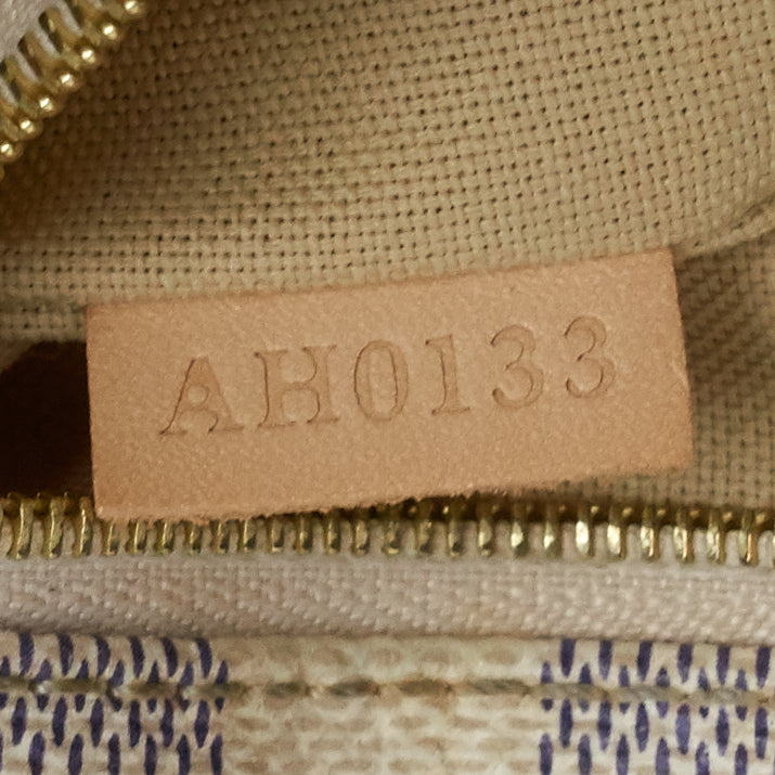 soffi damier azur canvas hobo bag