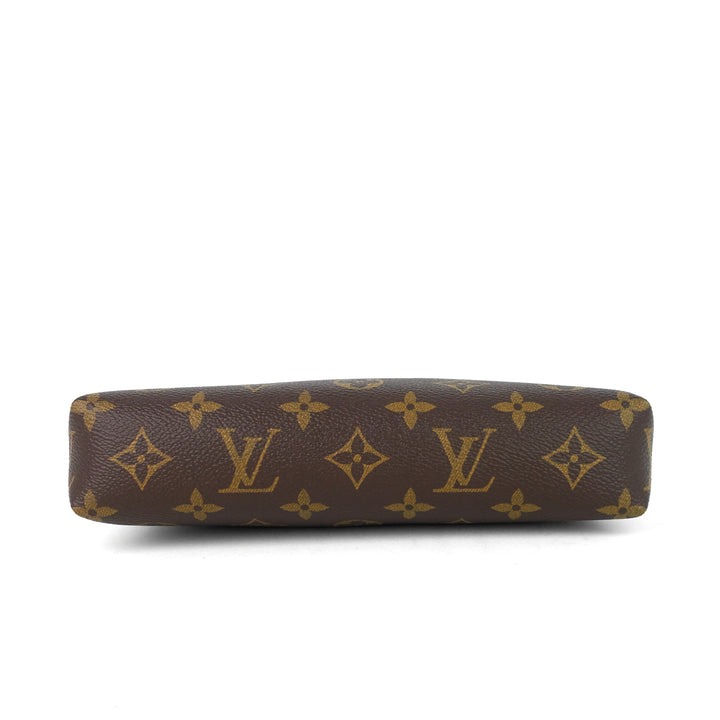 pallas monogram canvas clutch bag