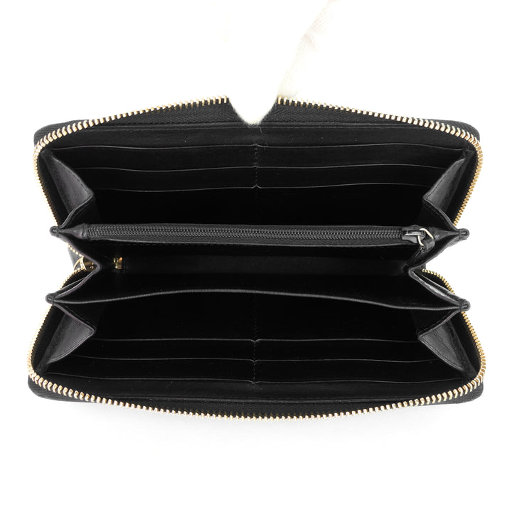 zip around continental guccissima leather wallet