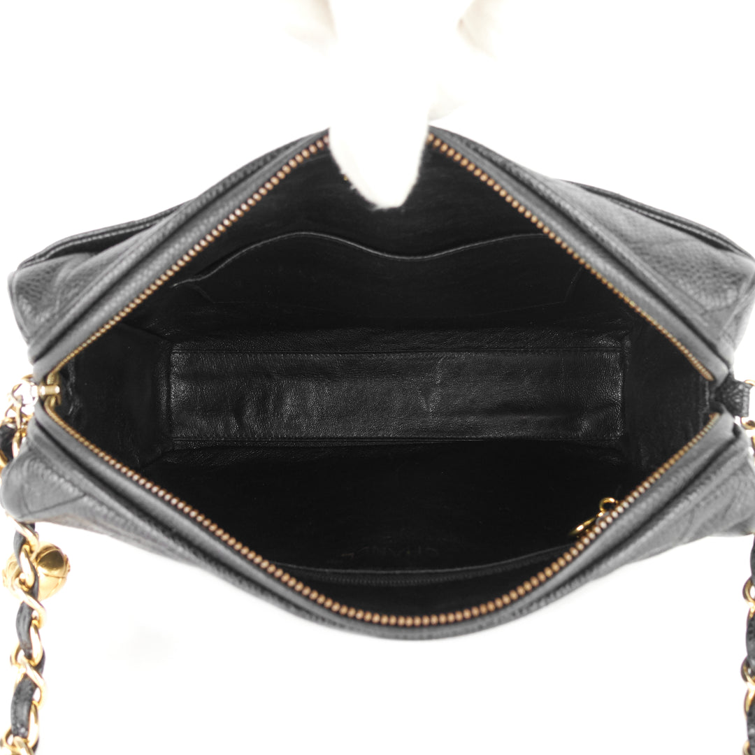 quilted caviar leather cc camera bag