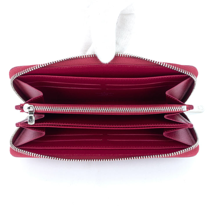 zippy wallet fuchsia epi leather wallet
