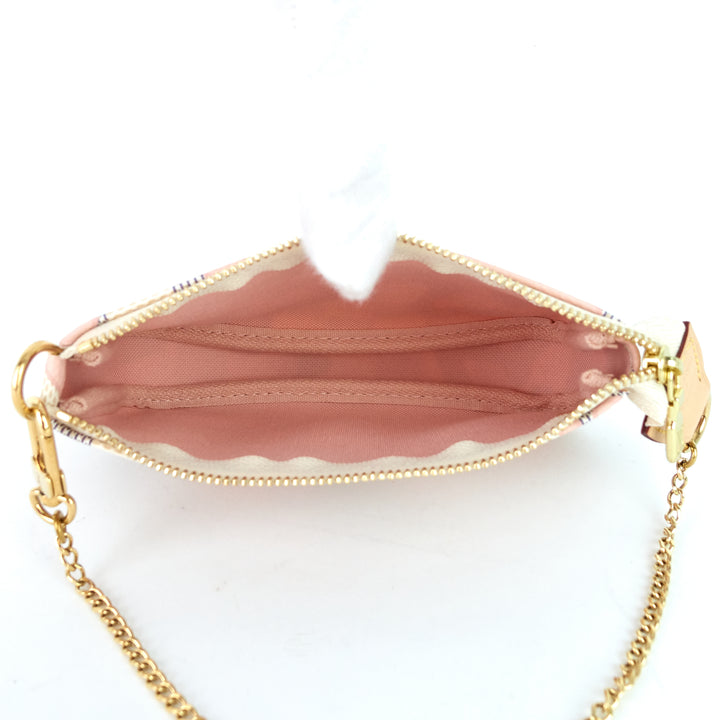 pochette mini damier azur tahitienne canvas bag