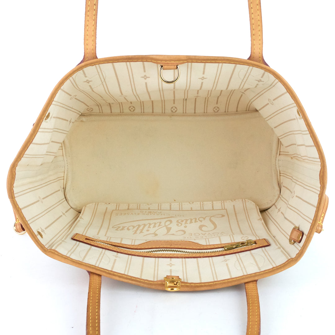 neverfull pm damier azur canvas bag