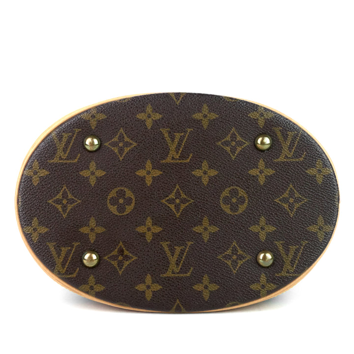 bucket pm monogram canvas shoulder bag