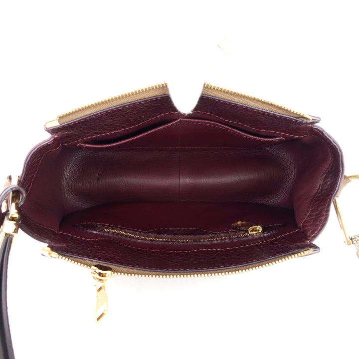 exotique majestueux bordeaux shoulder bag