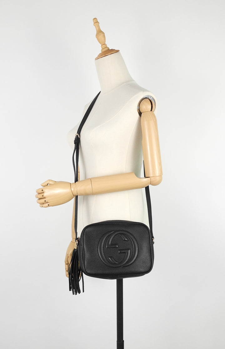 soho disco calfskin leather crossbody bag