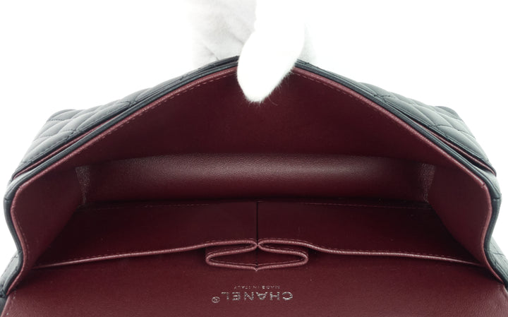 classic double flap lambskin leather bag