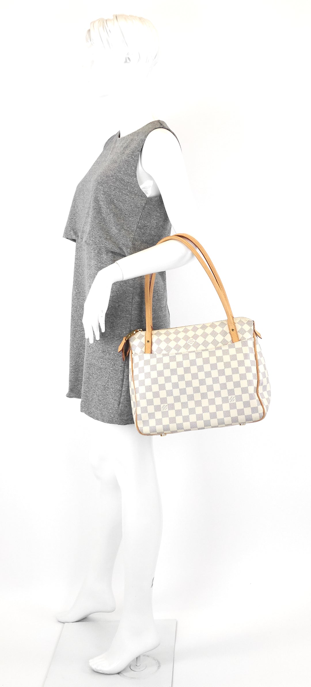 Figheri PM Damier Azur Canvas Bag