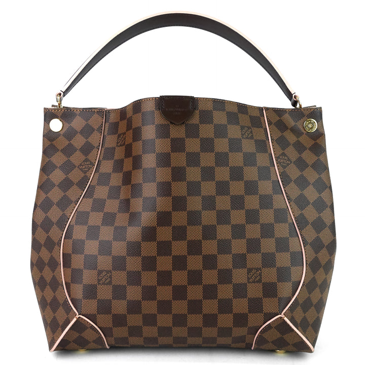 caissa damier ebene canvas hobo bag