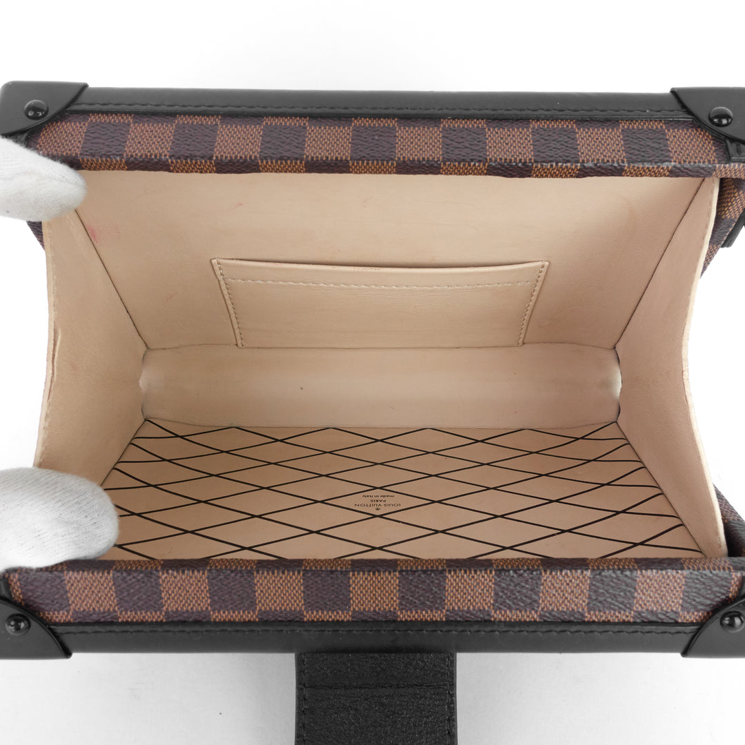 petite malle damier ebene cavas bag