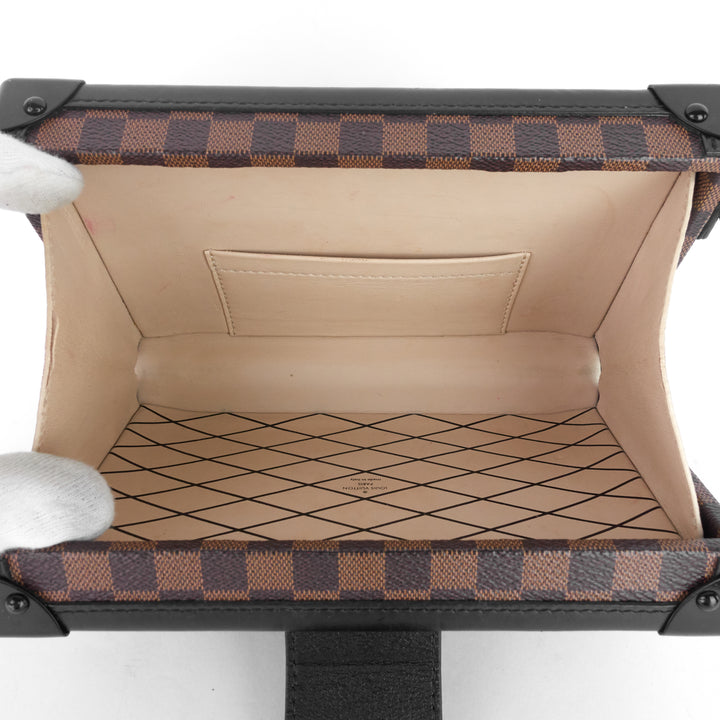 petite malle damier ebene cavas bag