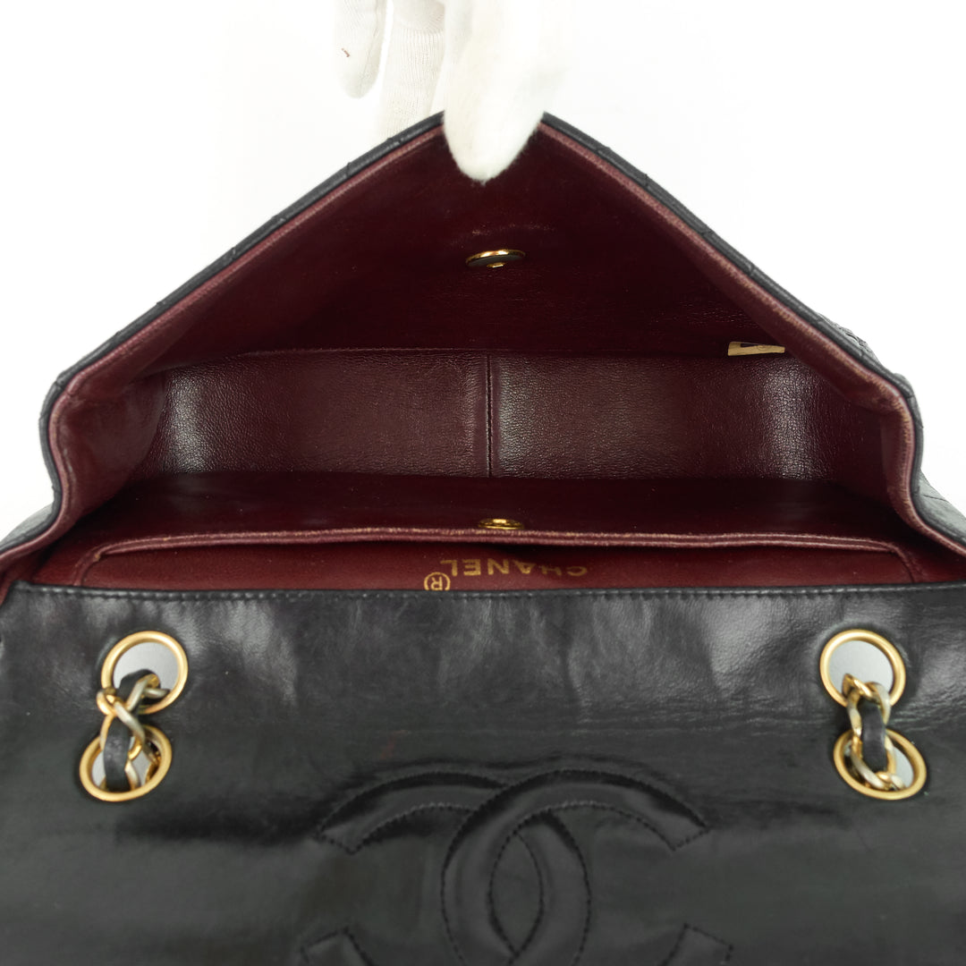 vintage medium lambskin flap bag