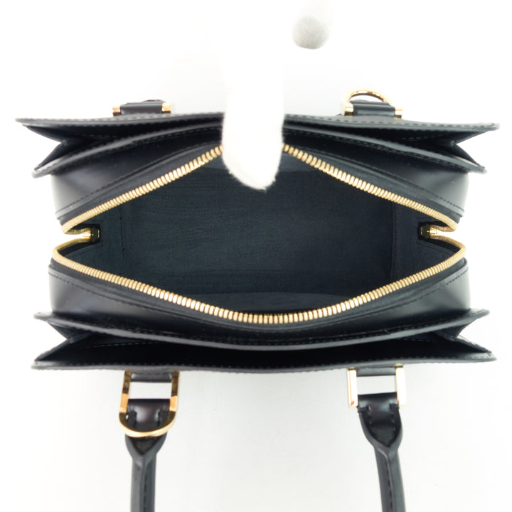 pont neuf pm black epi leather bag