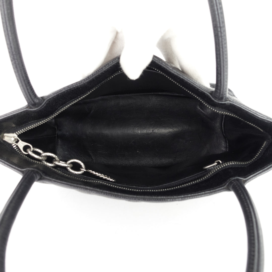 medallion caviar tote bag