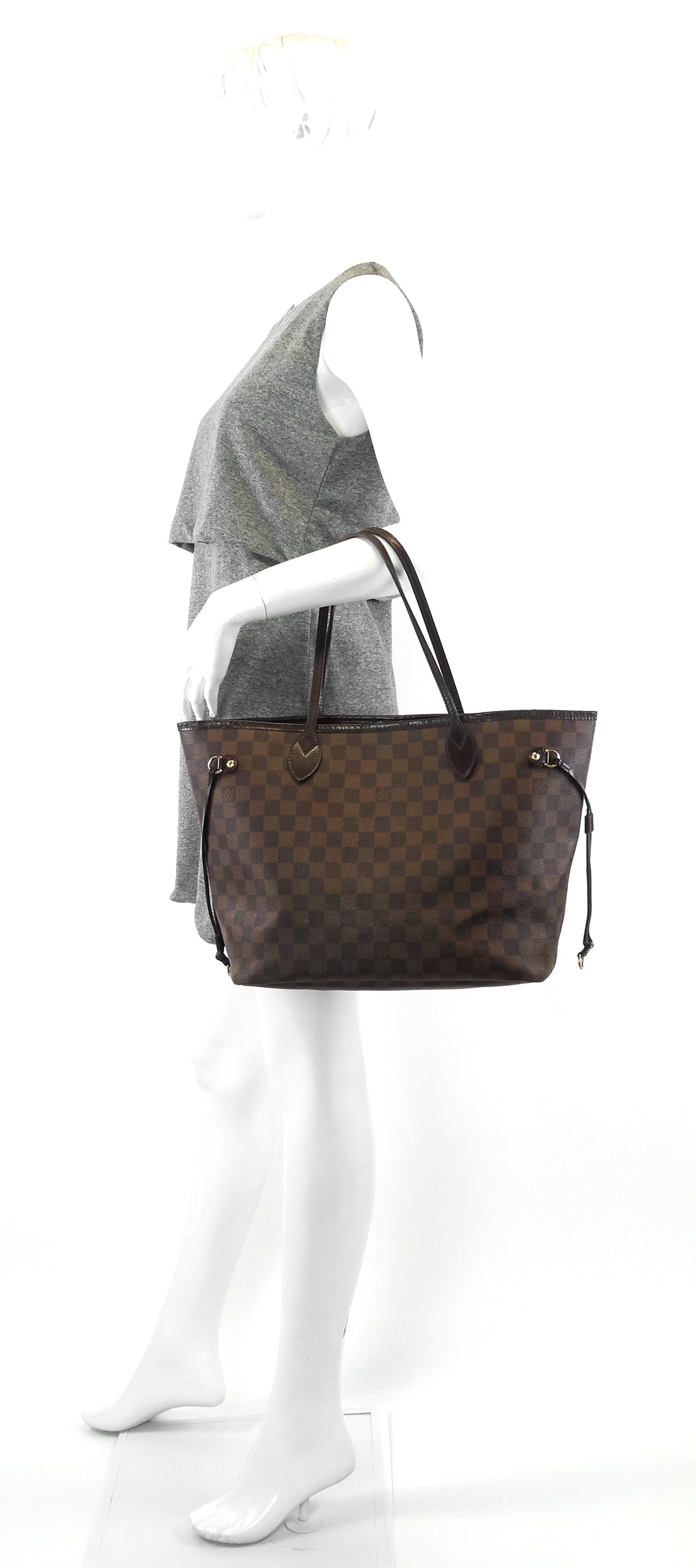 neverfull mm damier ebene canvas bag