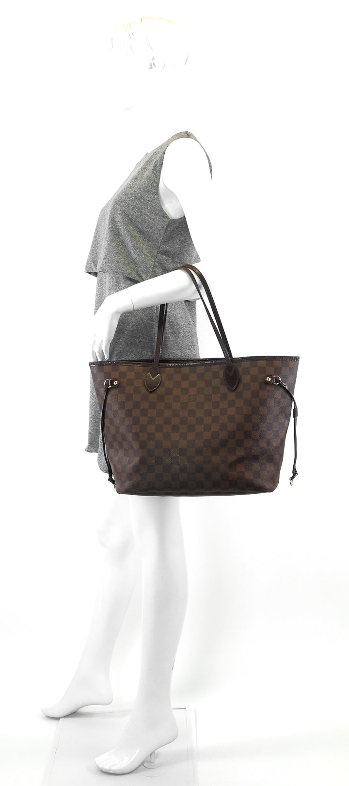 neverfull mm damier ebene canvas bag
