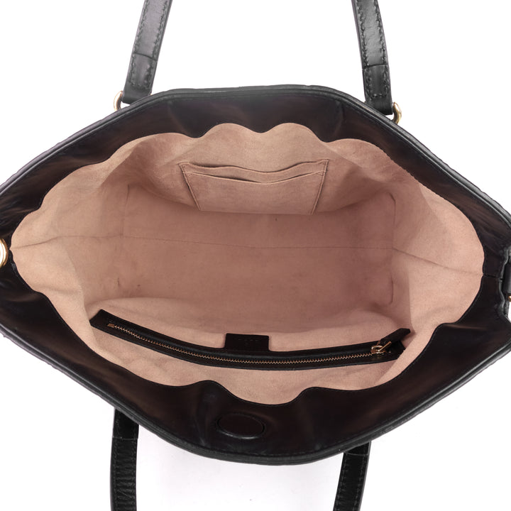 signature top handle guccissima bag
