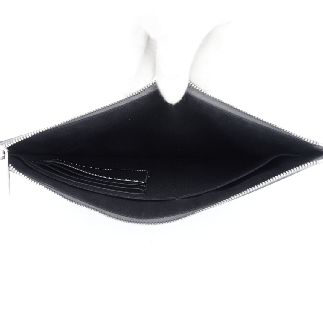 kaws bee medium embossed faux leather zip pouch