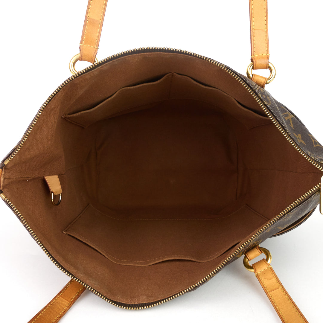 totally mm monogram canvas tote bag