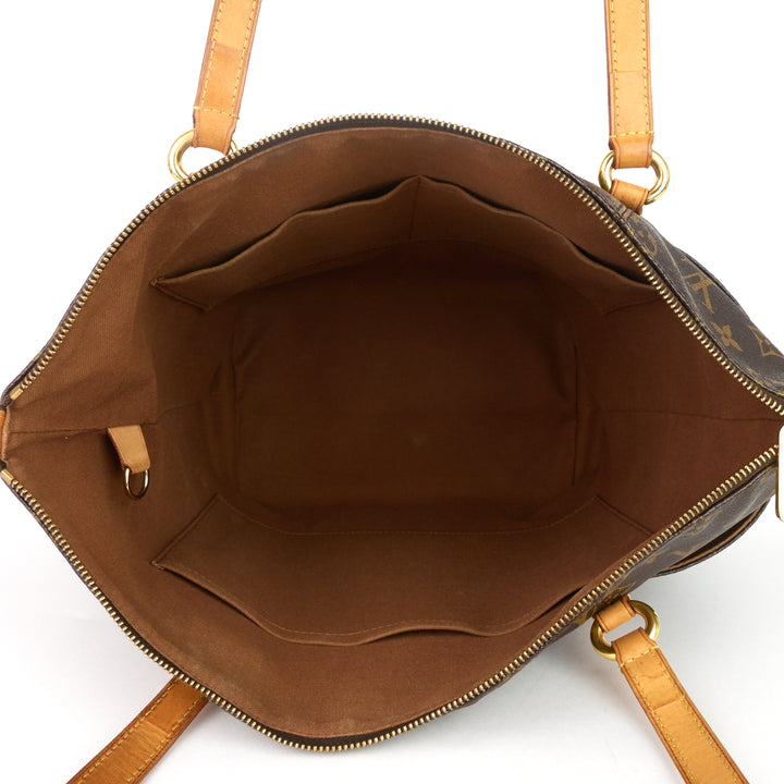 totally mm monogram canvas tote bag